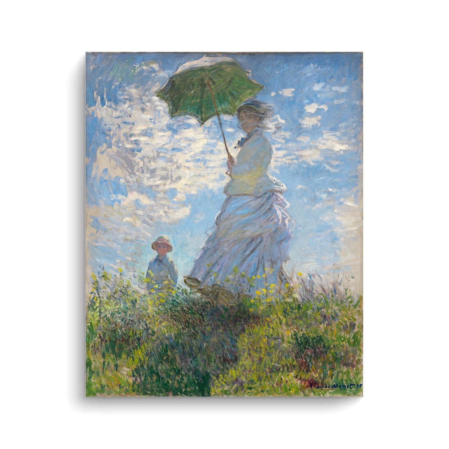 Woman with a Parasol (Madame Monet and Her Son) - Claude Monet (1875)