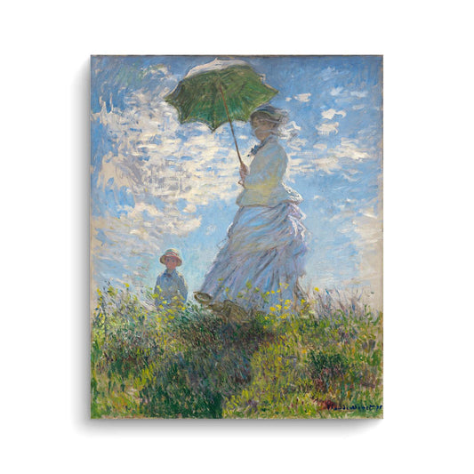 Woman with a Parasol (Madame Monet and Her Son) - Claude Monet (1875)