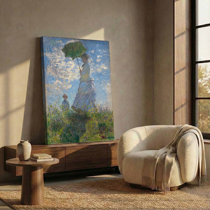 Woman with a Parasol (Madame Monet and Her Son) - Claude Monet (1875)